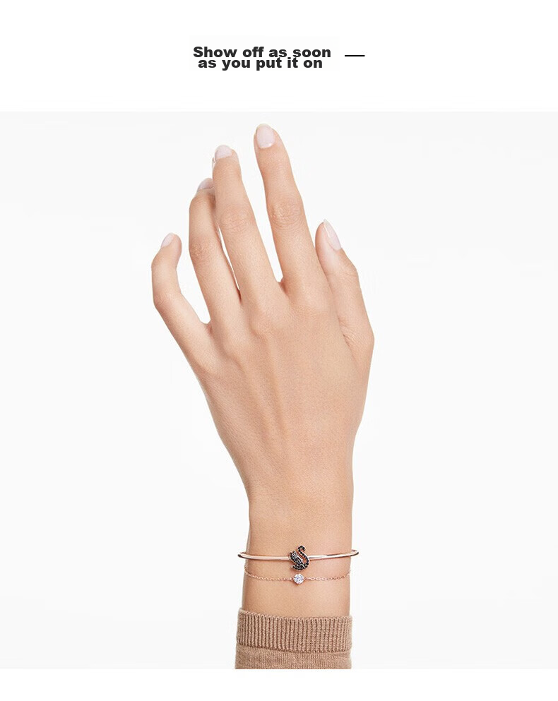 SWAROVSKI SWAN 25th Anniversary New Swan Bracelet for Women Birthday Gift for Girlfriend New Year Gift 5734556 2