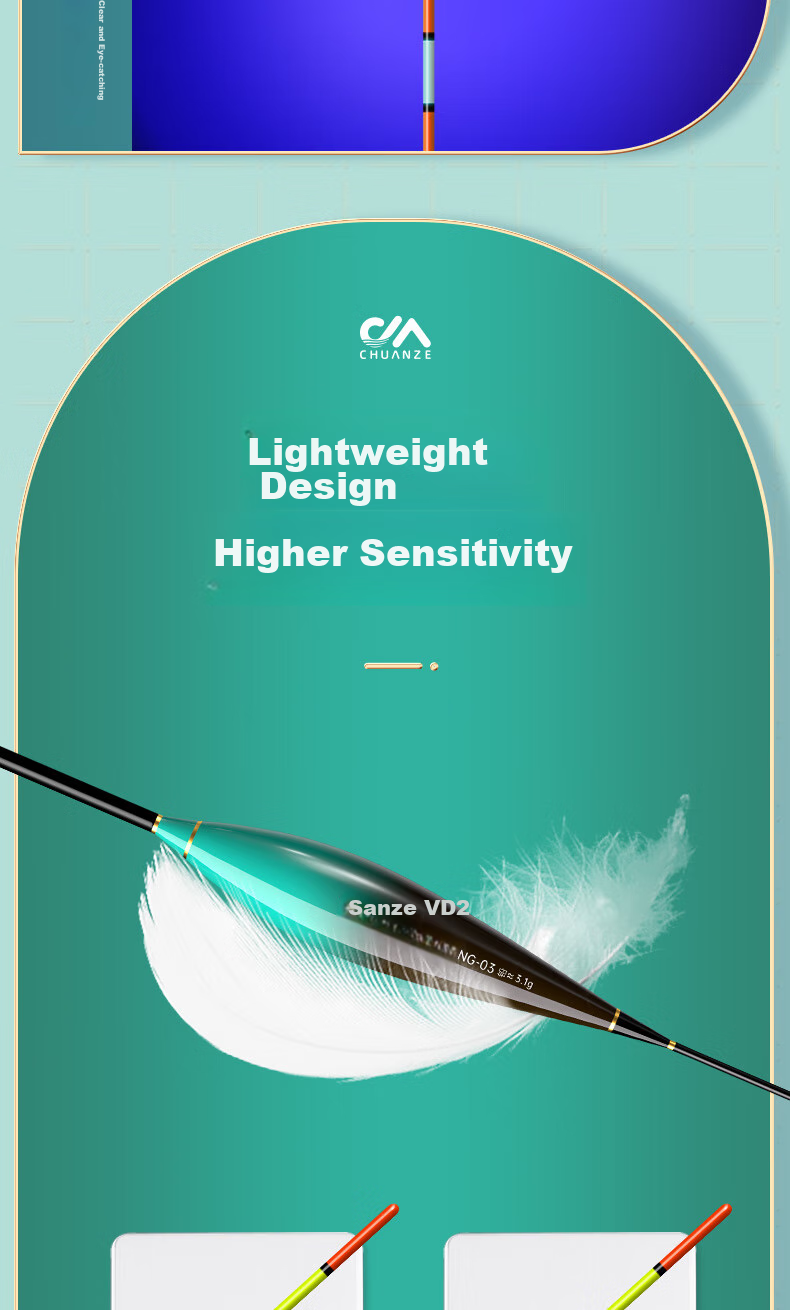 Chuanze Hollow Tail Float, All-Purpose Bold And Eye-Catching, for Big Fish, Traveling Grass Carp And Crucian Carp Float NG02-3 7