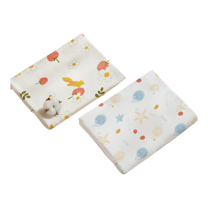AIBEDILA Newborn Swaddle, Baby Delivery Room Cotton Swaddling Cloth, Infant Wrap Blanket, Spring And Autumn Double-Layer Ocean Patter