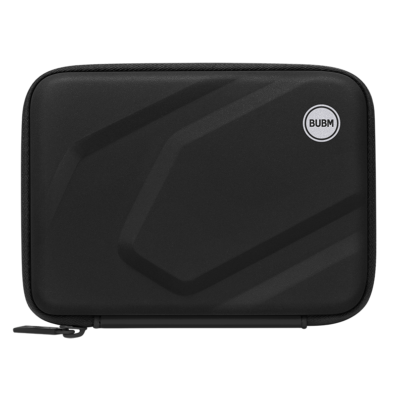 BUBM Portable Hard Drive Case, 2.5-Inch Universal Data Cable Storage Box, USB Drive And Shield Protective Cover, Digital Accessory Shockproof Bag