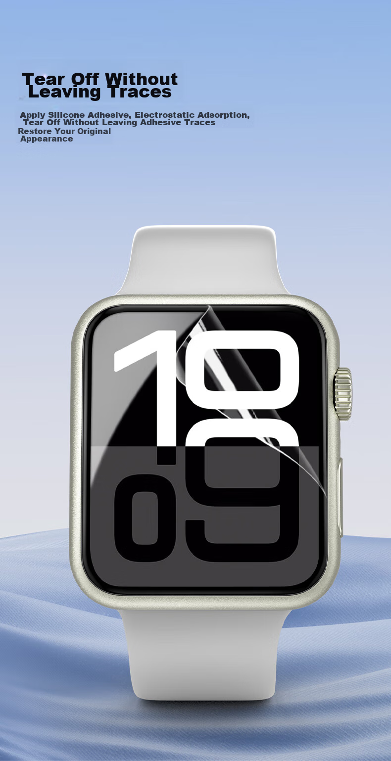 CangHua Compatible with Apple Watch S11 Protective Film, Apple IWatch S11/S10 Watch Screen Protector, Self-Positioning Full Coverage Hydrogel Film for Apple Watch, 42mm 12