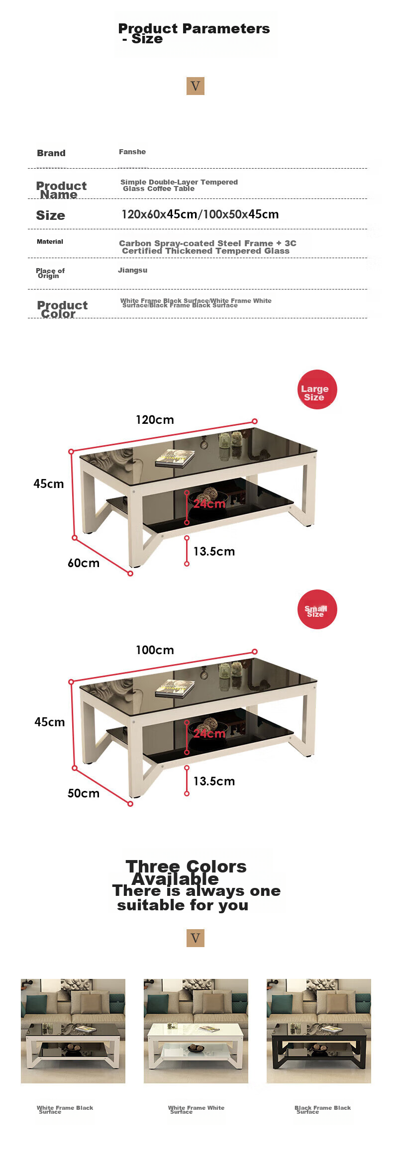 Fanshe Coffee Table, Living Room Coffee Table, Office Coffee Table, Home Living Room Glass Small Apartment Sofa Coffee Table, Modern And Simple 18