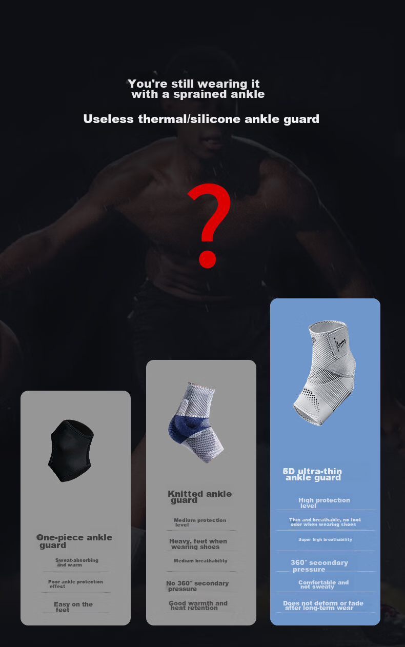 Bestray Ultra-Thin Ankle Brace for Sprains, Post-Injury Sports Basketball Wrist Support, Lightweight Ankle Protection Sleeve 3