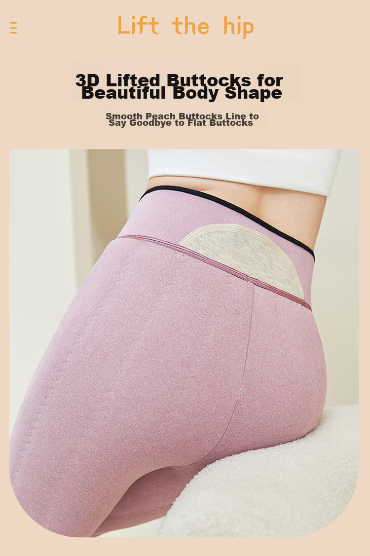 LangSha 100% Wool Cotton Pants for Women, Winter Fleece-Lined Thick High-Waist Plus-Size Leggings, Northeastern Style Warm Base Layer Pants 11