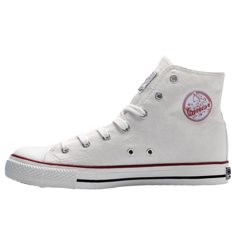 Warrior High-Top Canvas Shoes Unisex Spring Couple Sneakers Student Casual Sports Skate Shoes Classic White Size 38