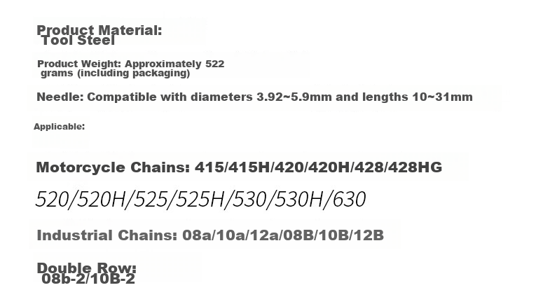 LEBYCLE Motorcycle Chain Removal Tool, Universal Chain Remover for Tricycles, Chain Cutter for 420/428/530 Chains 3