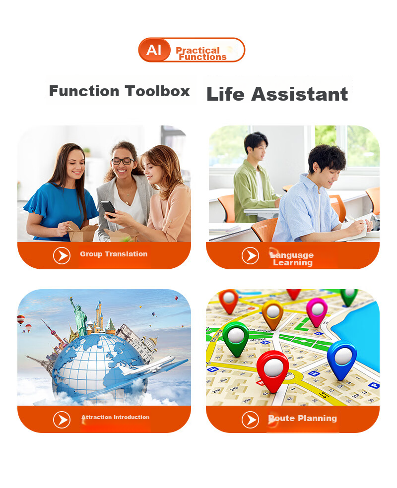 Ithink Translator, Multi-Language 4G Translator, Real-Time Translation with Photo And Audio Capture, Offline Voice Translation, Portable for Business And Travel, Real-Time Speaking Translation Pe 16