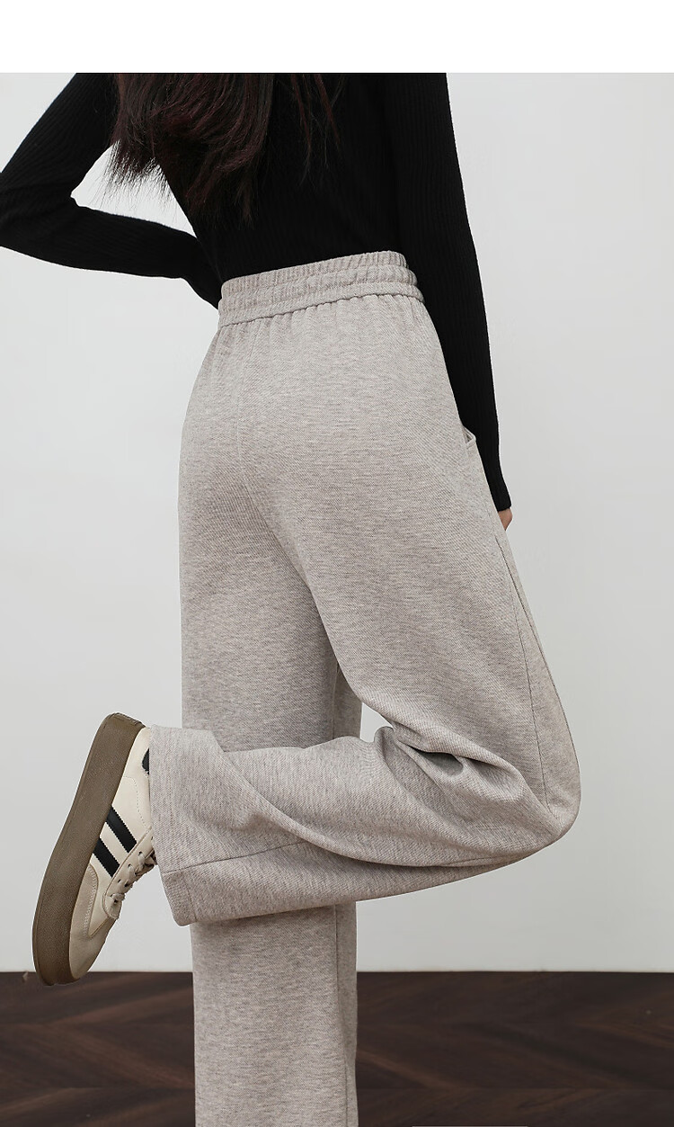 DME "Pear-shaped Casual Wear" Winter Cloud Comfort High Waist Drawstring Elastic Bend Knife Pants Elasticity Cover Meat Casual Pants for Women 7