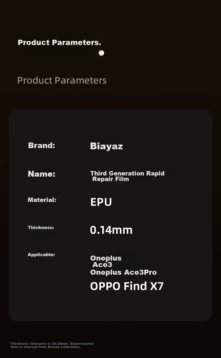 BIAZE [Ultra-Fast Repair 2 Pieces] Suitable for OnePlus Ace3/Pro Hydrogel Soft Film, Oppo Find X7 Phone Screen Protector, High-Definition Non-Tempered Full Adhesive Anti-Scratch Anti-Fingerprint JM100 16