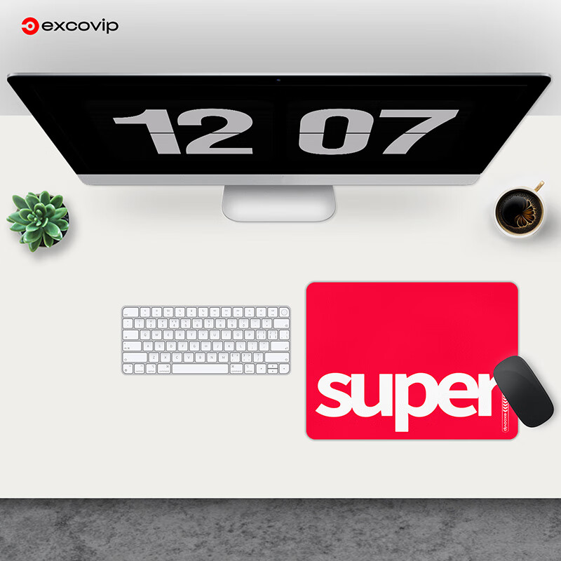 EXCO Extra Large Photovoltaic Glass Scale Mouse Pad Desk Mat Transparent 80*30cm Gaming Office Computer Portable Self-Notebook Smooth Hard Surface 0171 8