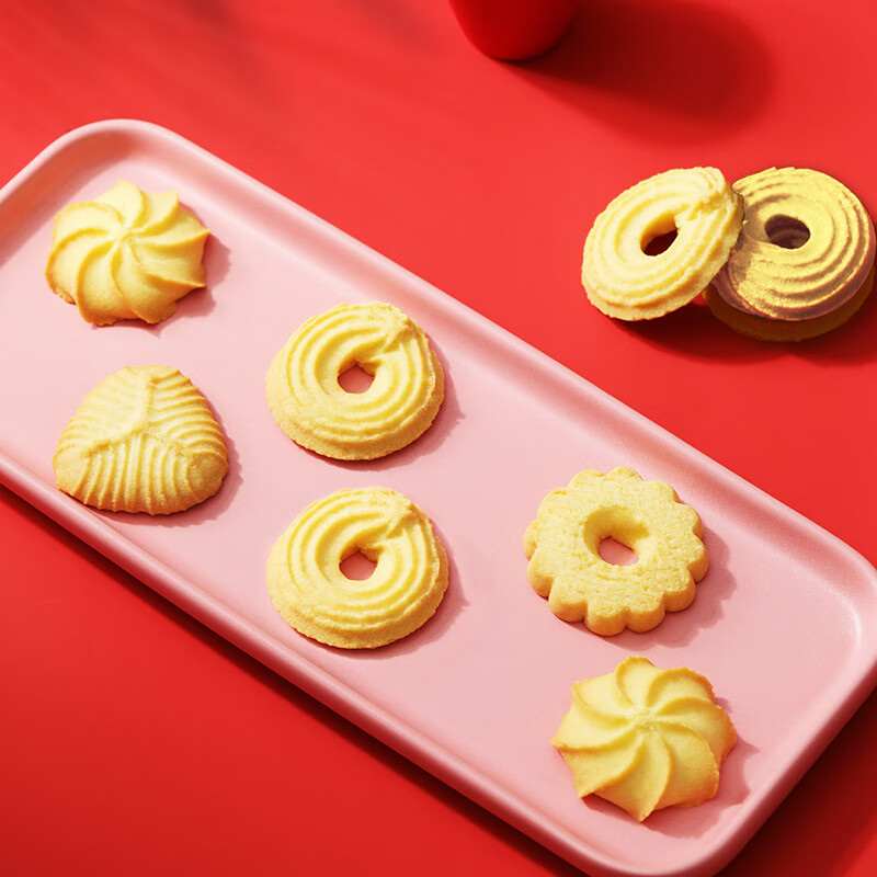 广州酒家红罐曲奇500g 广式特产黄油饼干糕点下午茶休闲零食团购送礼