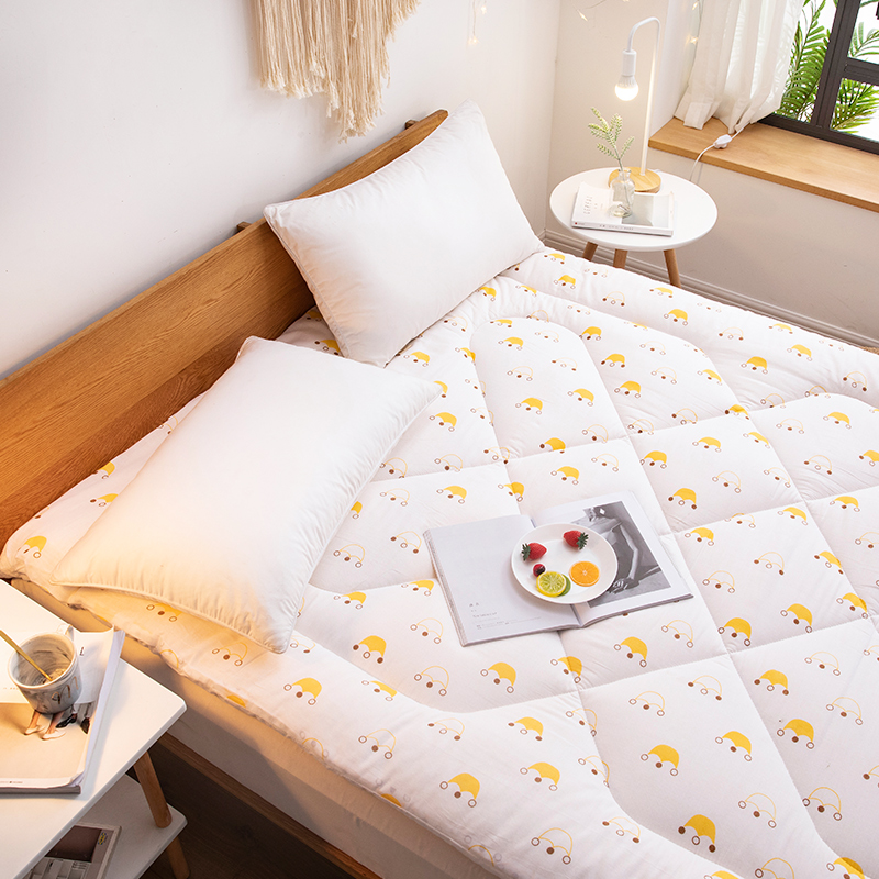 Наматрасник Yunjin Cotton Mattress Pad, 120x200 см, 4 Цзинь (2 кг), рисунок "Маленькая корона", чистое хлопок