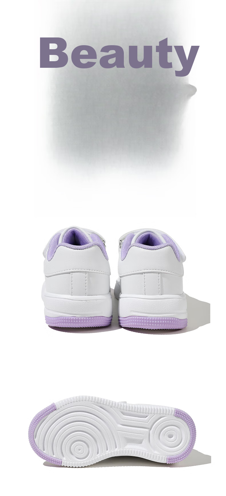 Belle Children's Shoes, Kids' Sneakers, White Shoes for Boys And Girls, Breathable Sports Shoes, Spring And Autumn School Casual Shoes, White Color, Size 37 19