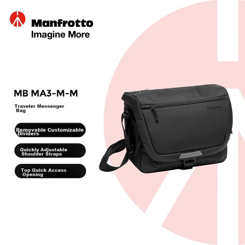 Manfrotto Traveler Messenger Bag, Manfrotto Series MB MA3-M Portable DSLR And Mirrorless Camera Shoulder Bag
