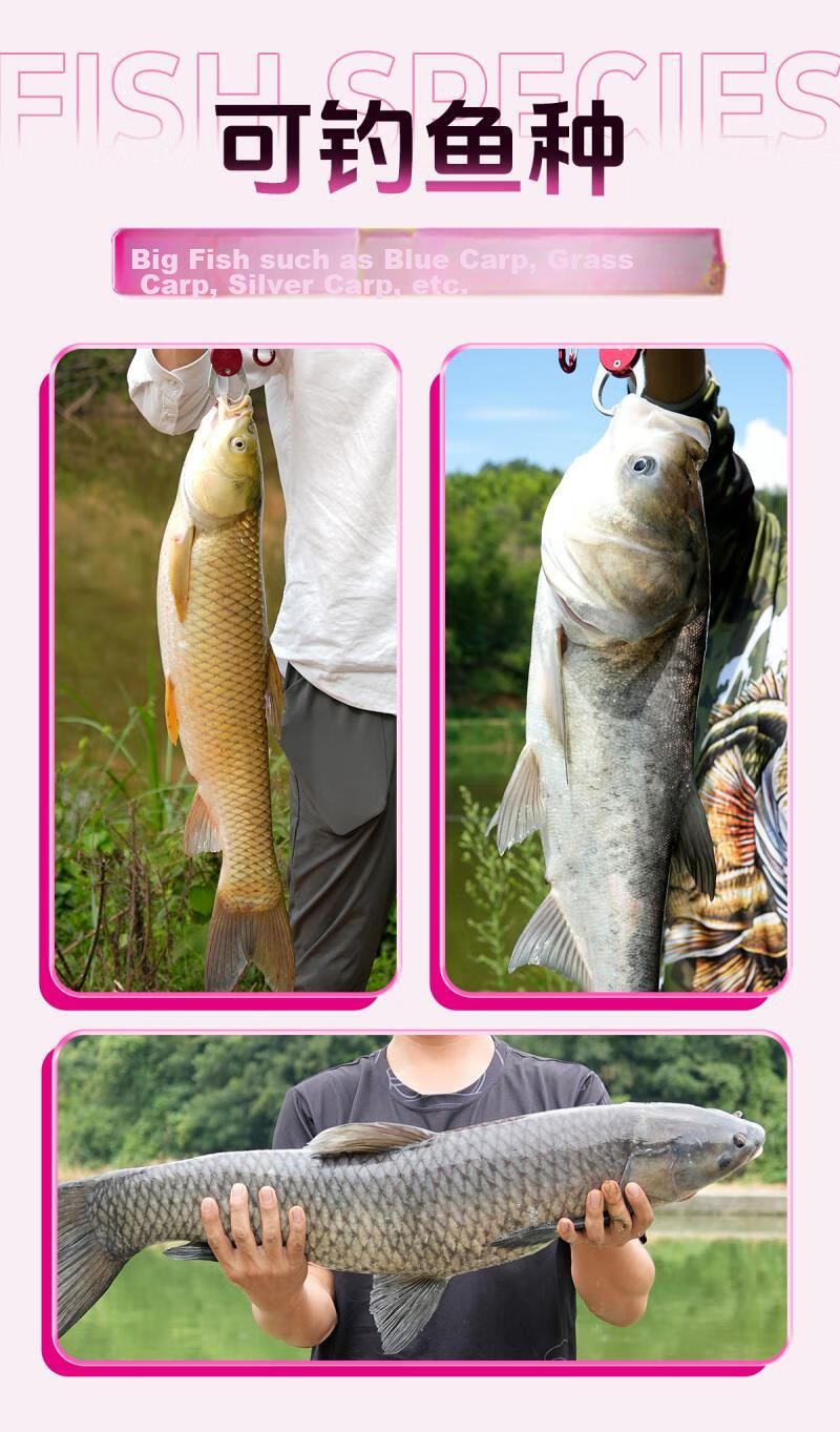 Xiaofengxian, Carp And Snakehead Cotton Spring Hook Fishing Set, Finished Product with No. 10 Hook And 3# Line, Iseni Double Hook *10 Sets 10