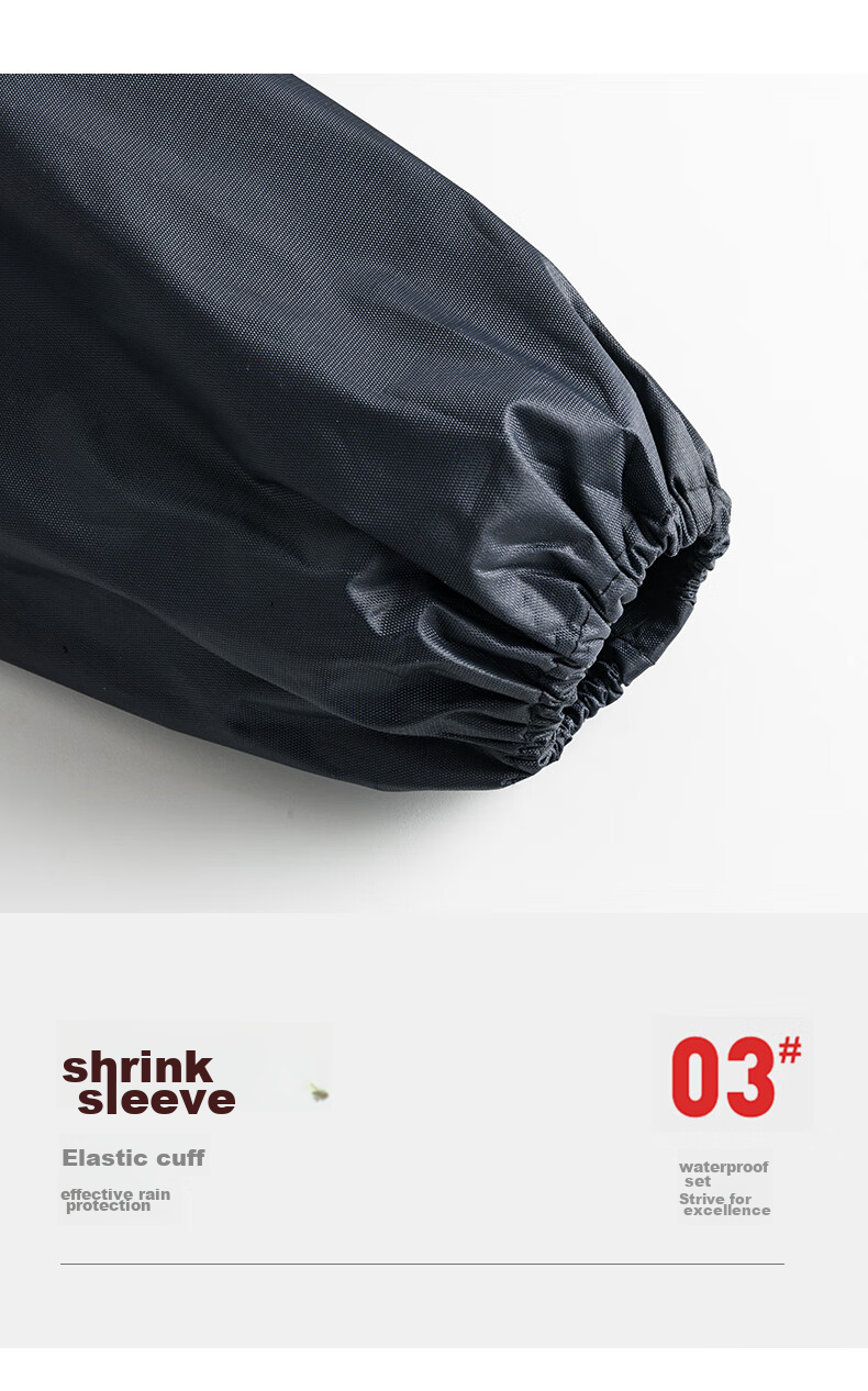 CHENLING Adult Raincoat, Long One-Piece with Brim, Security Outdoor Construction Site Safety Reflective Rainwear, One Size Fits All, Knitted Long Raincoat 9