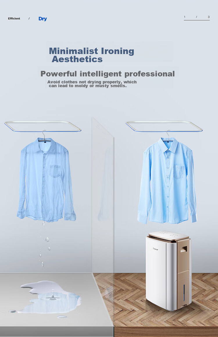 Deye Dehumidifier 60L/Day Home Basement Villa Clothes Drying Inverter Air Purifier Formaldehyde Removal V60Max 9
