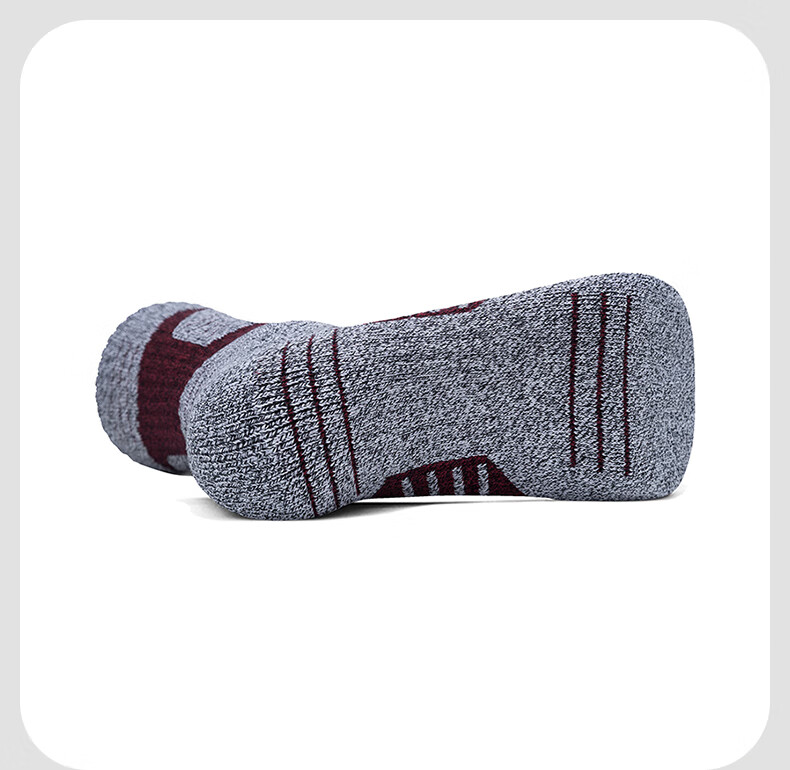 TFO 5th Generation Hiking Socks Breathable Outdoor Mountaineering Sweat-Wicking Sports Socks A2202491 Men's Light Gray L 4