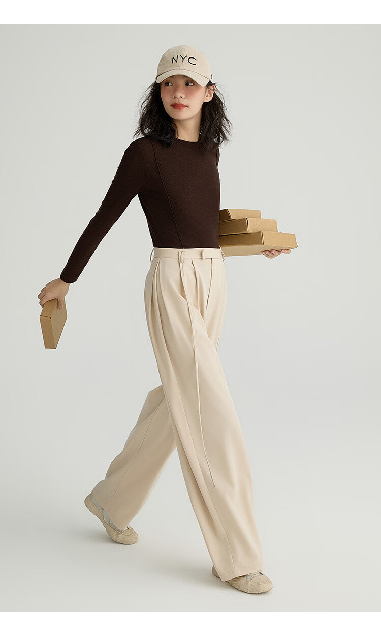 Dme [Soft And Comfortable Inner Layer] Spring And Autumn Versatile Round Neck Base Shirt for Wome 25