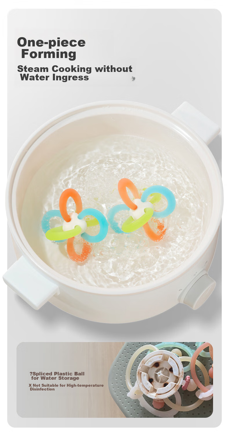 Shixi Manhattan Ball, Baby 0-6 Months Chewable Food-Grade Toy, Hand Grasping Ball for Oral Stage And Grip Training 9
