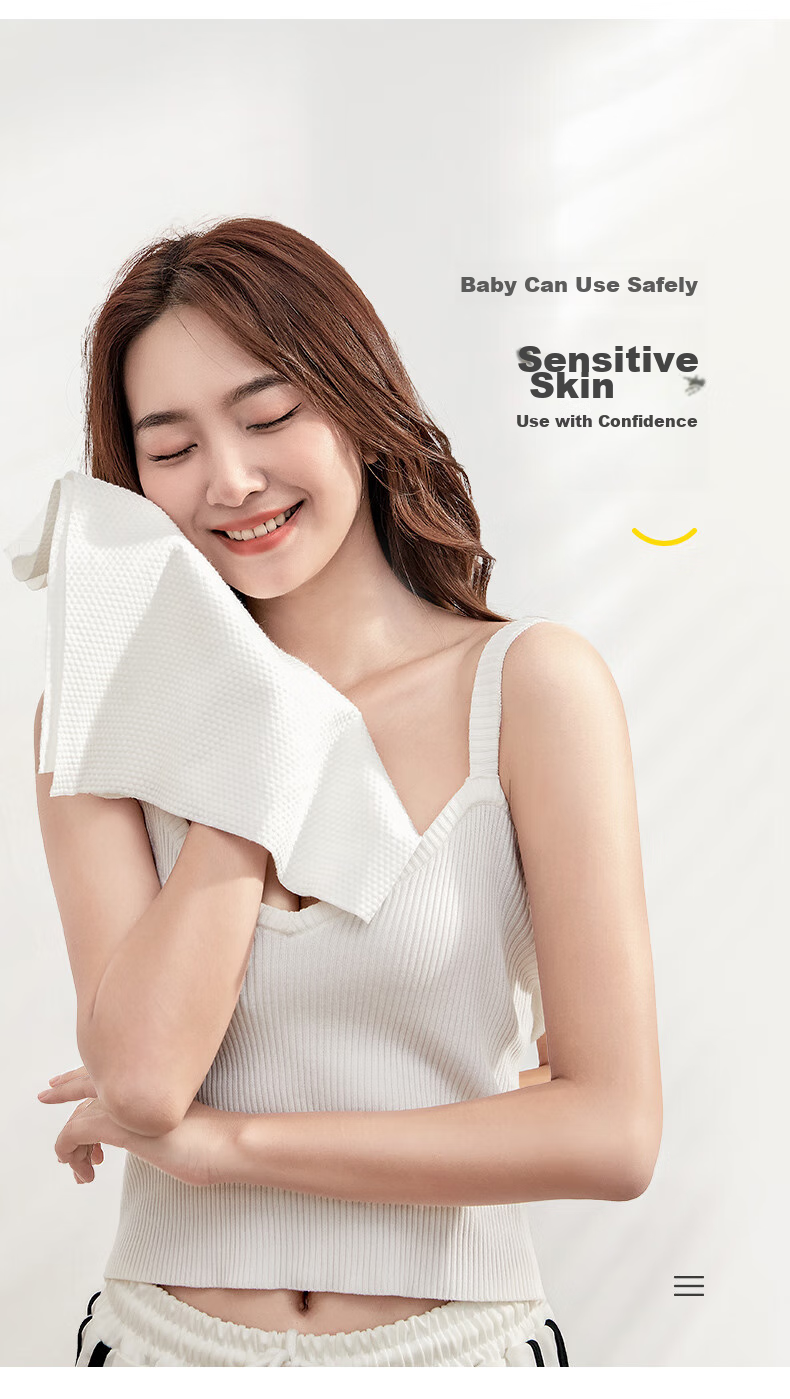 JOYTOUR Compressed Bath Towels, Soft Skin, Extra Large And Thick, Travel Portable, Disposable Bath Towels, Pack of 5 5