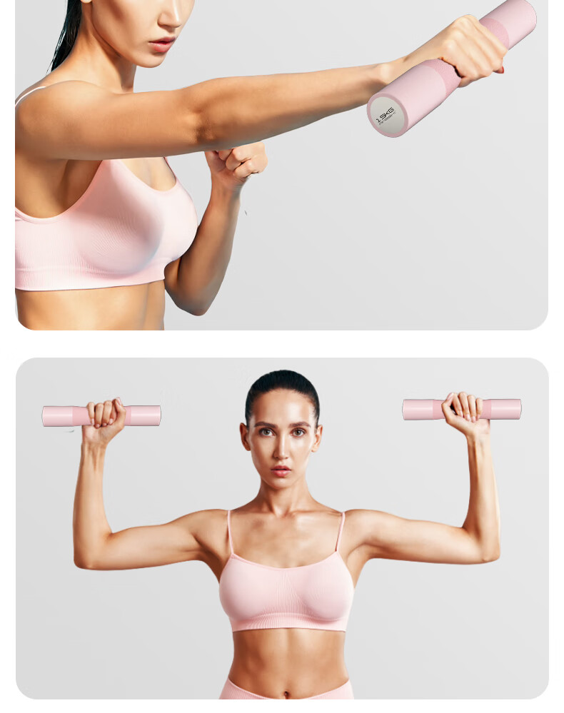 AiMeiShi Aerobic Dumbbells, Solid Cast Iron Fitness Home Equipment, Children's Small Dumbbells, for Beginners to Work on Arm Muscles, 1.5kg*2 Pink 4