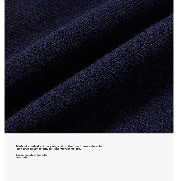 MQD Boys' Sweater, Spring And Autumn Style, Turn-Down Collar, Preppy Style, Children's Knitted Cardigan, Navy Blue, Size 110 8
