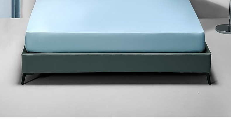 Shuixingjiafang Cotton Bed Sheet, 100% Pure Cotton, 60-Count Long-Staple Cotton, Satin Bedspread, Single Piece Bed Cover, Dust-Proof Mattress Cover, 180x200 3