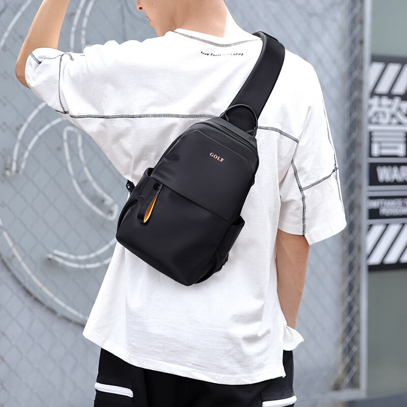 GOLF Chest Bag for Men, Trendy Crossbody Bag, Casual Shoulder Bag for IPad And Phone, Cycling Sports Travel Small Backpack
