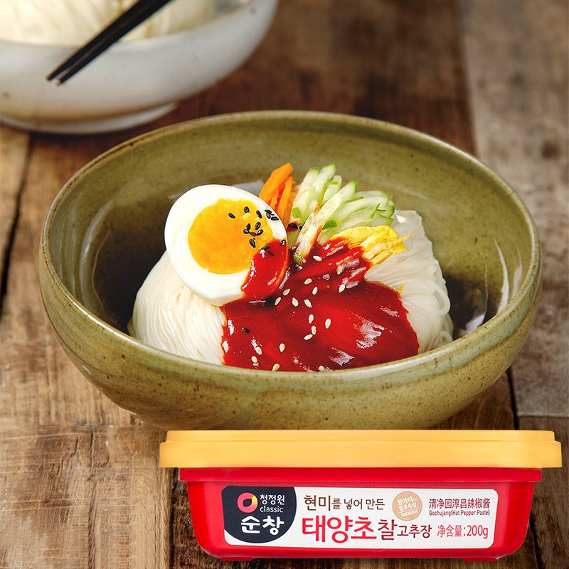 清净园韩国进口 淳昌辣椒酱200g 韩式石锅拌饭辣炒年糕部队火锅包饭酱