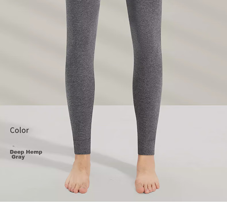 LangSha 2-Pack Men's Thermal Underwear, 100% Pure Cotton, Antibacterial And Anti-Mite, Warm Long Johns, Autumn And Winter Cotton Pants, Men's Thermal Underwear 21