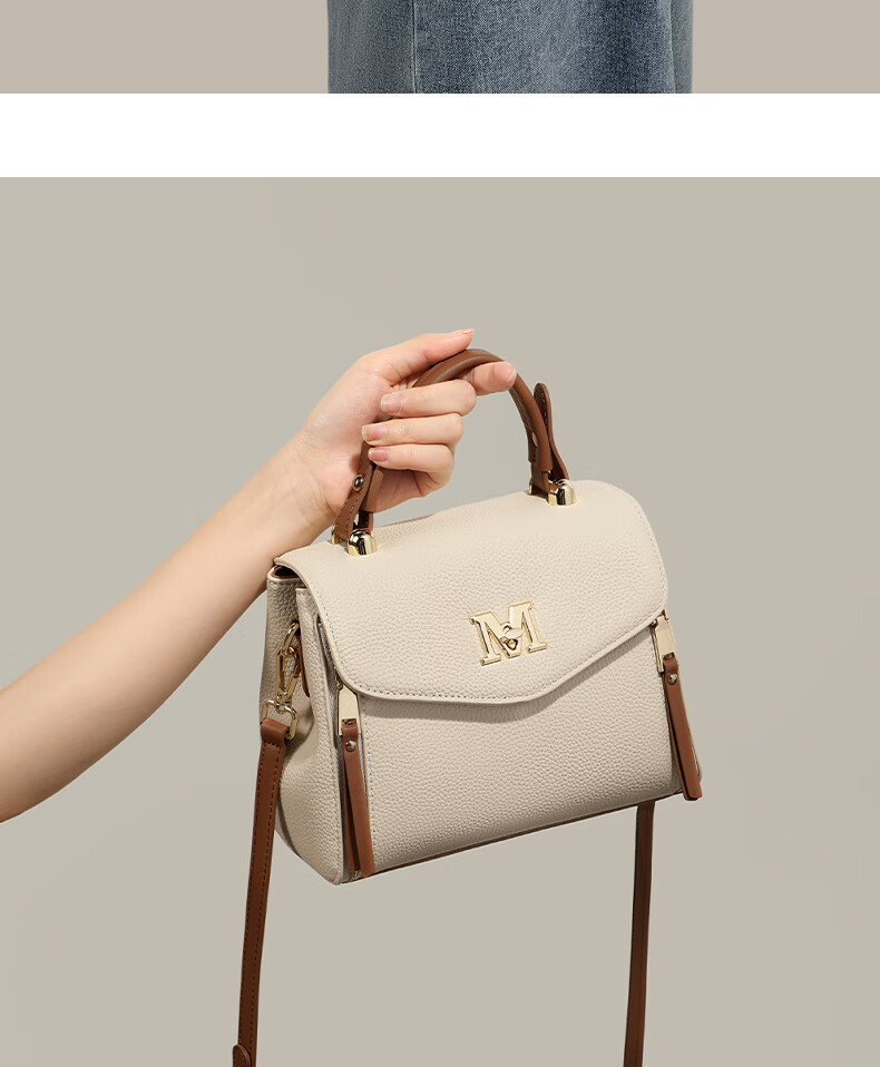 Aiqinghai Women's Handbag, Cowhide Crossbody Bag, Shoulder Tote Bag, Light Luxury Brand, Birthday And Mother's Day Gift, Practical Present for Mom 3