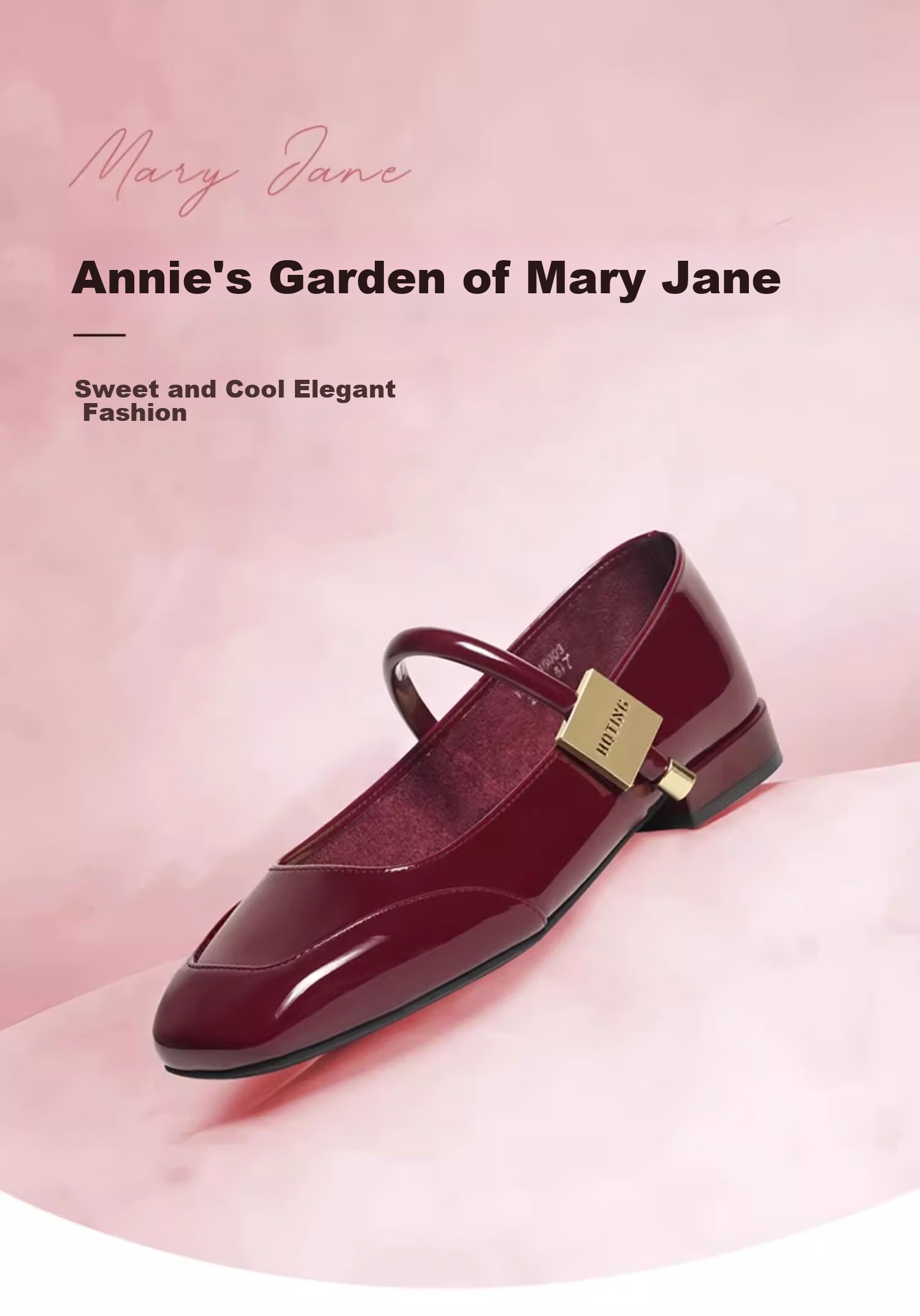 RED DRAGONFLY Mary Jane Women's Shoes Spring And Autumn French-Style Small Flats, Beautiful Retro Flat Leather Shoes WTB24600, Black, Size 37 1