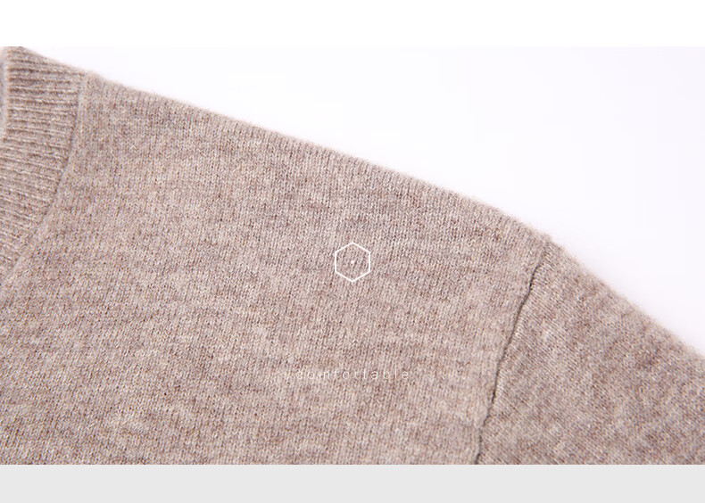Hengyuanxiang Men's Thick 100% Pure Wool Sweater, Autumn And Winter Solid Color Casual Base Layer Knit Pullover for Young And Middle-Aged Me 29