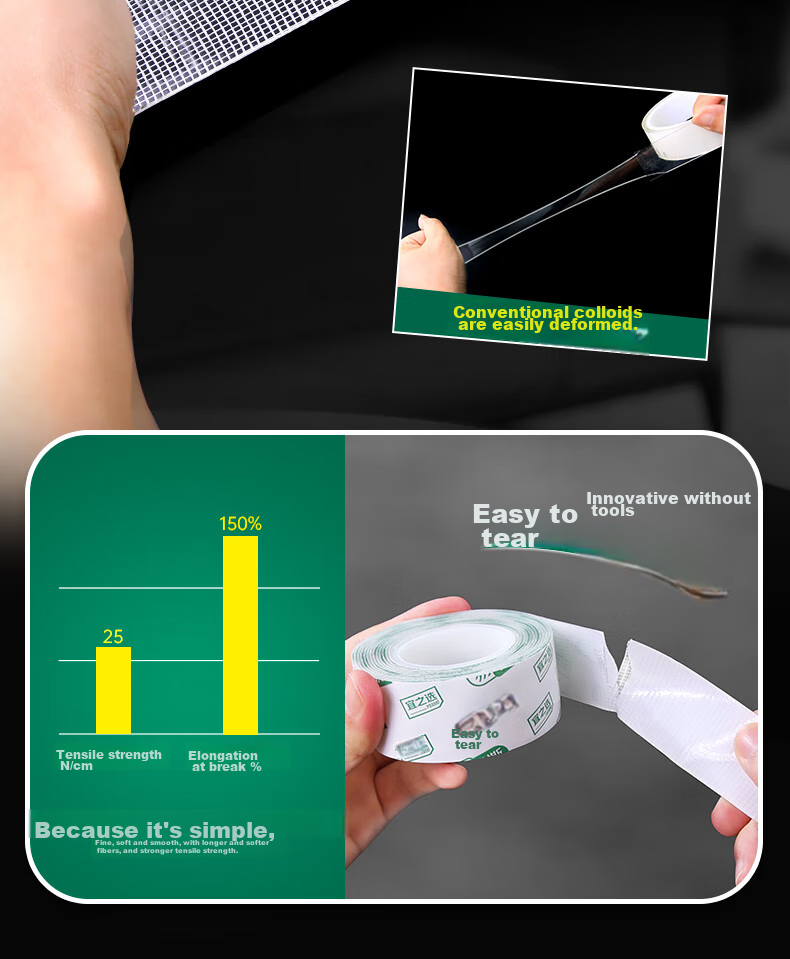 Yessel Strong Adhesive Mesh Nano Double-Sided Tape, 30mm×3m×1mm, 2 Rolls, Low-Residue Transparent Adhesive for Car And Home Use 9