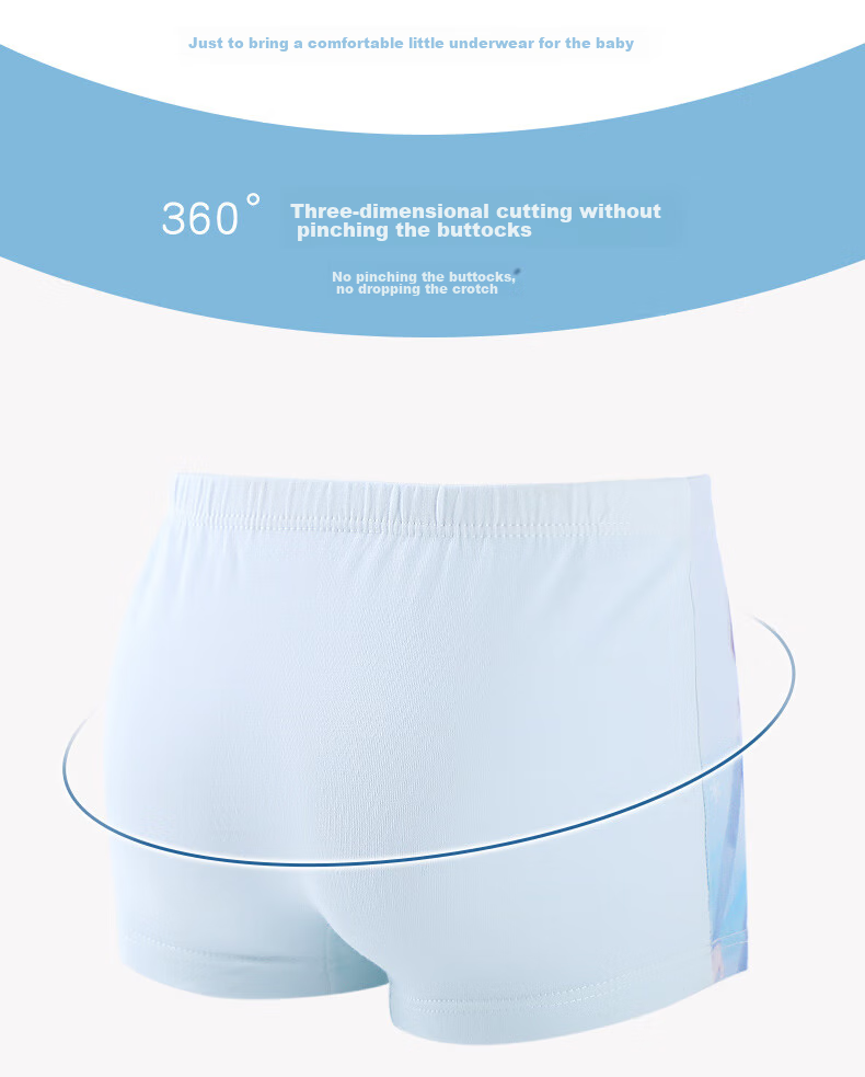 Disney Elsa Girls' Underwear, Children's Boxer Briefs, Pure Cotton Class A Elsa Girls' Shorts, Baby Shorts 7