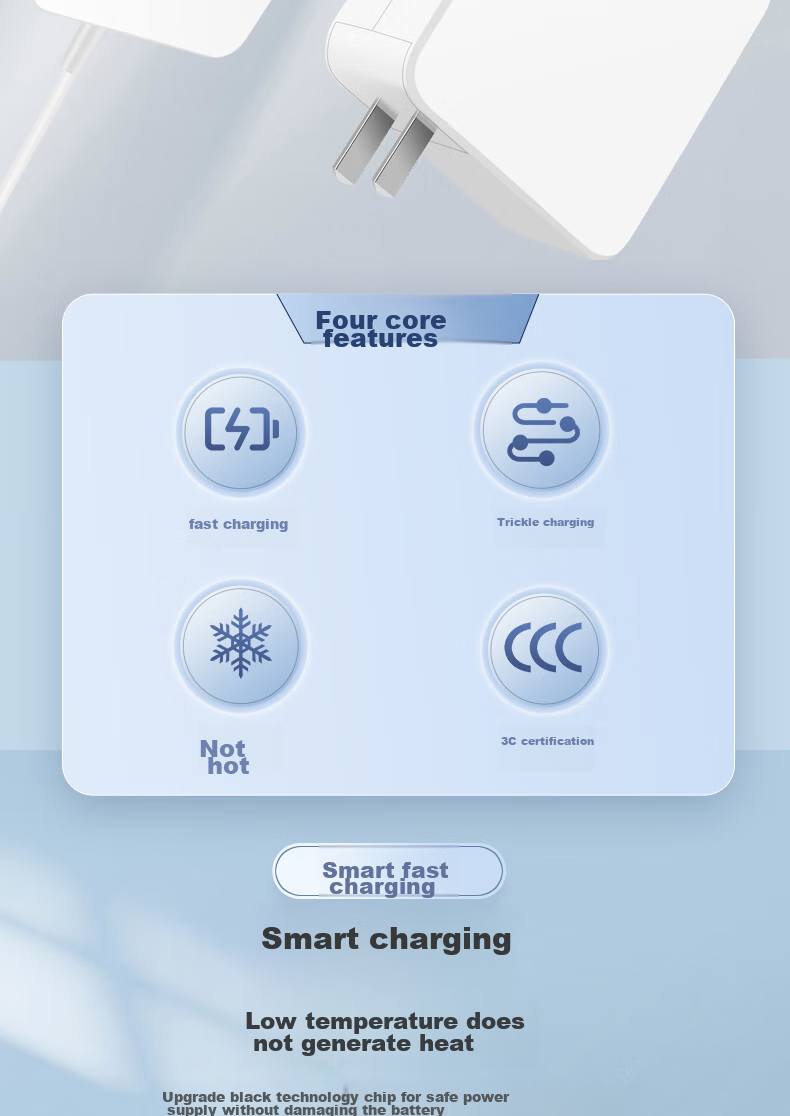 Mryc Suitable for Huawei/Xiaomi Laptop Charger, 65W Type-C Power Adapter Cable, Fast Charging for Honor Magic, Redmi Charging Cable, Matebook13 4