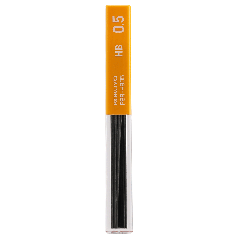 KOKUYO Imported 0.5mm Mechanical Pencil Lead HB, for Students' Exams And Writing, Drawing, Anti-Breaking, Replacement Lead Refill, One Tube, PSR-HB05