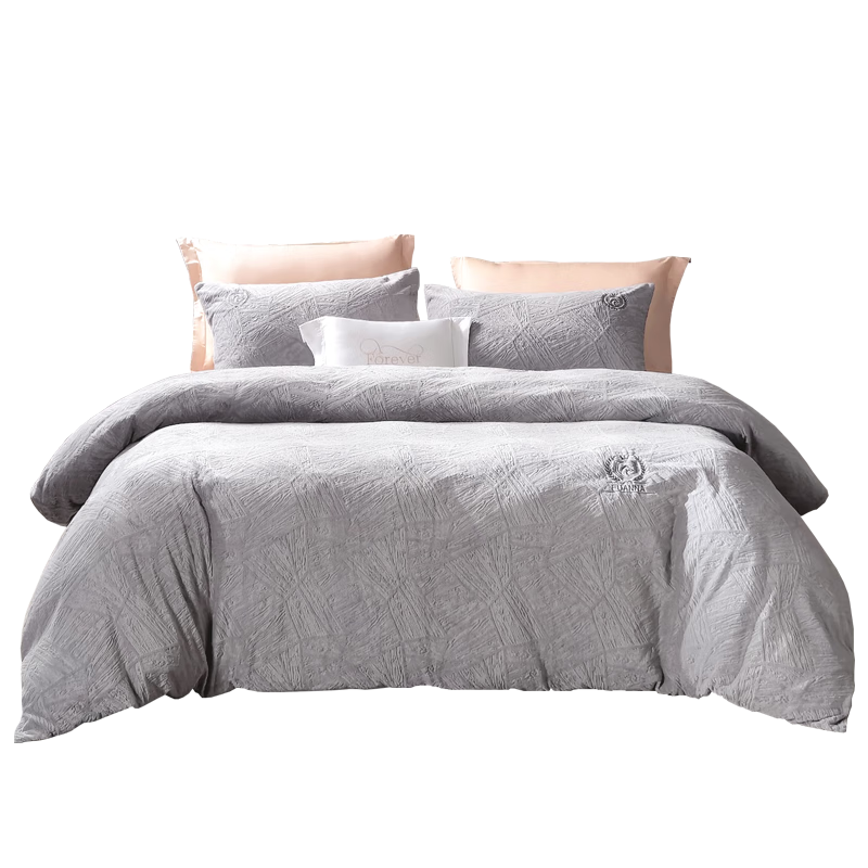 FUANNA Flannel Bedding Set, Winter Anti-Static Bedding, Thickened Bedsheet And Duvet Cover, Single Or Double Bed Set, 203*229cm