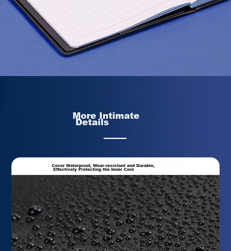Deli 25K 80 Large Classic Leather Business Notebook, Office Supplies, Meeting Journal, Diary, Notepad, Stationery, Black BP108 13