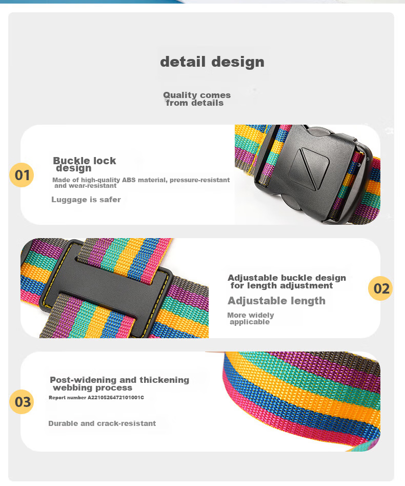 TRAVEL BLUE Cross Travel Suitcase Packing Strap, Fixed Check-In Luggage Binding Strap, Protective Tightening Reinforcement, Cyan And Green Mixed Color 9