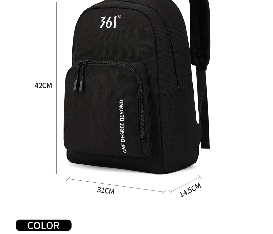 361° Backpack, Water-Resistant Large Capacity Business Travel Bag for Men And Women, Outdoor Hiking Backpack, Black 20