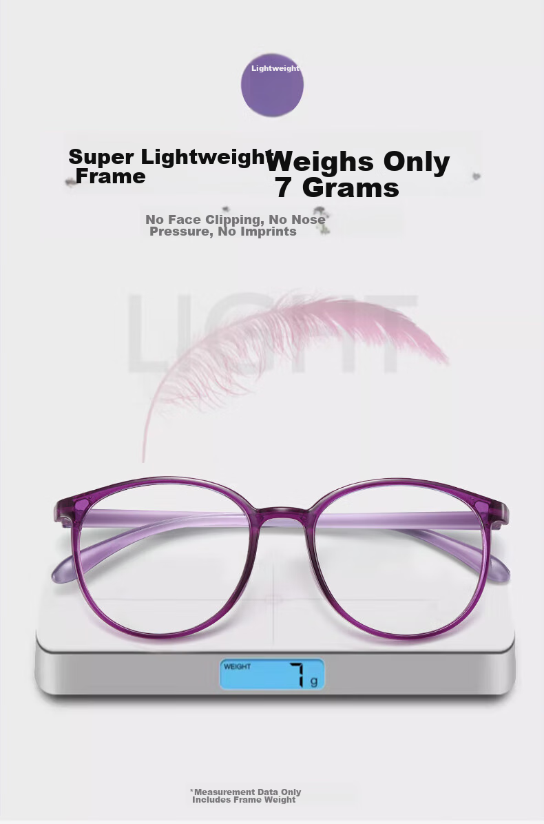 LESCA LUNETIER Reading Glasses for Women, High-End Fashion Resin Lightweight Anti-Blue Light Glasses for Young People, Clear And Stylish Presbyopic Glasses for Elderly 2