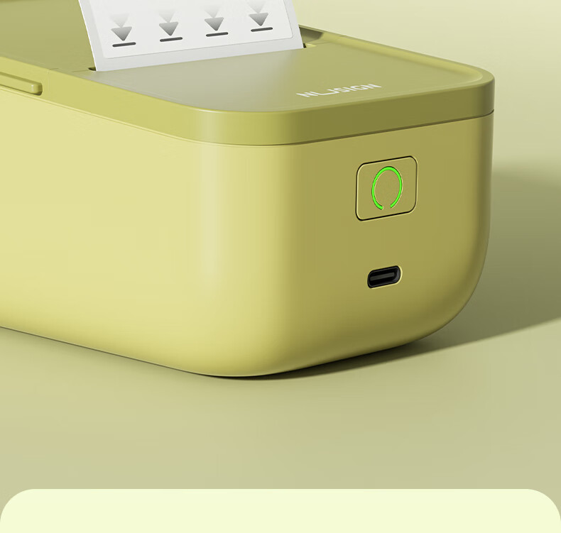 Deli Niusai Q5 Green Smart Bluetooth Thermal Label Printer, Home Storage Back-To Name Tag, 50mm Handheld Portable Clothing Hanger Tag, Retail Food Price Label Machine 15