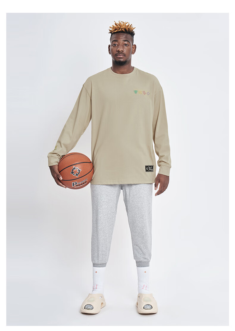 RIGORER Crew Neck Long Sleeve T-Shirt New Autumn Basketball Sports Training Fashion Embroidered Casual Pullover Sweatshirt 8