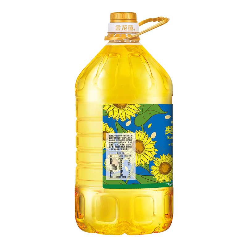 金龙鱼 食用油 物理压榨葵花籽油6.18L