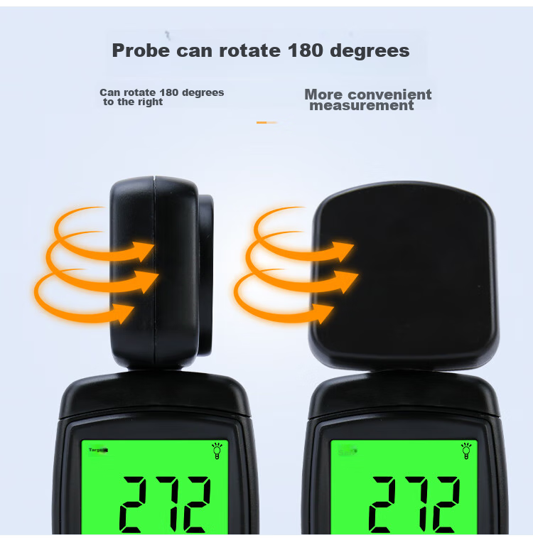 Xima AS803 Illuminance Meter, Brightness Detector, Light Intensity Tester, High-Precision Photometer 8