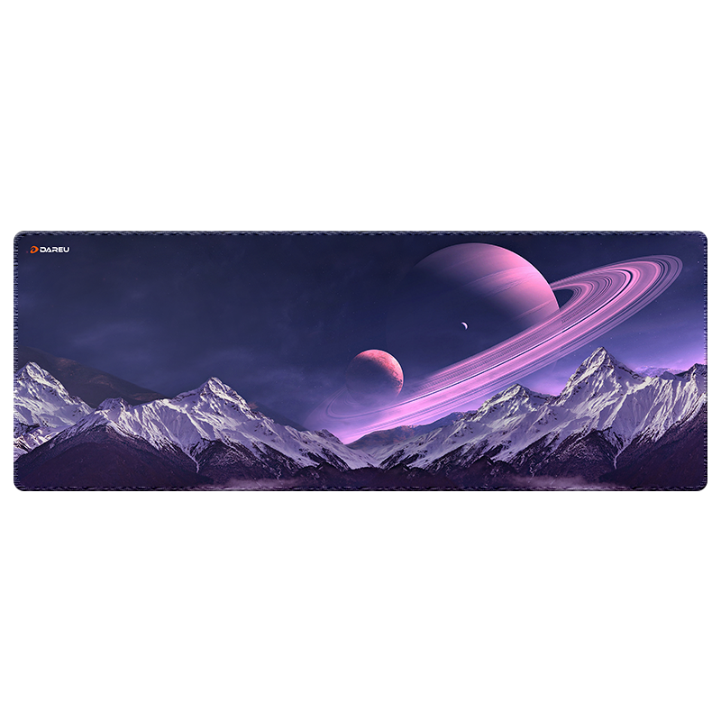 DAREU Gaming Mouse Pad, FPS Smooth Thickened Precision Edge-Locked, Computer Keyboard Office Extra Large Desk Mat, Planet 800*300*4mm, VALORANT