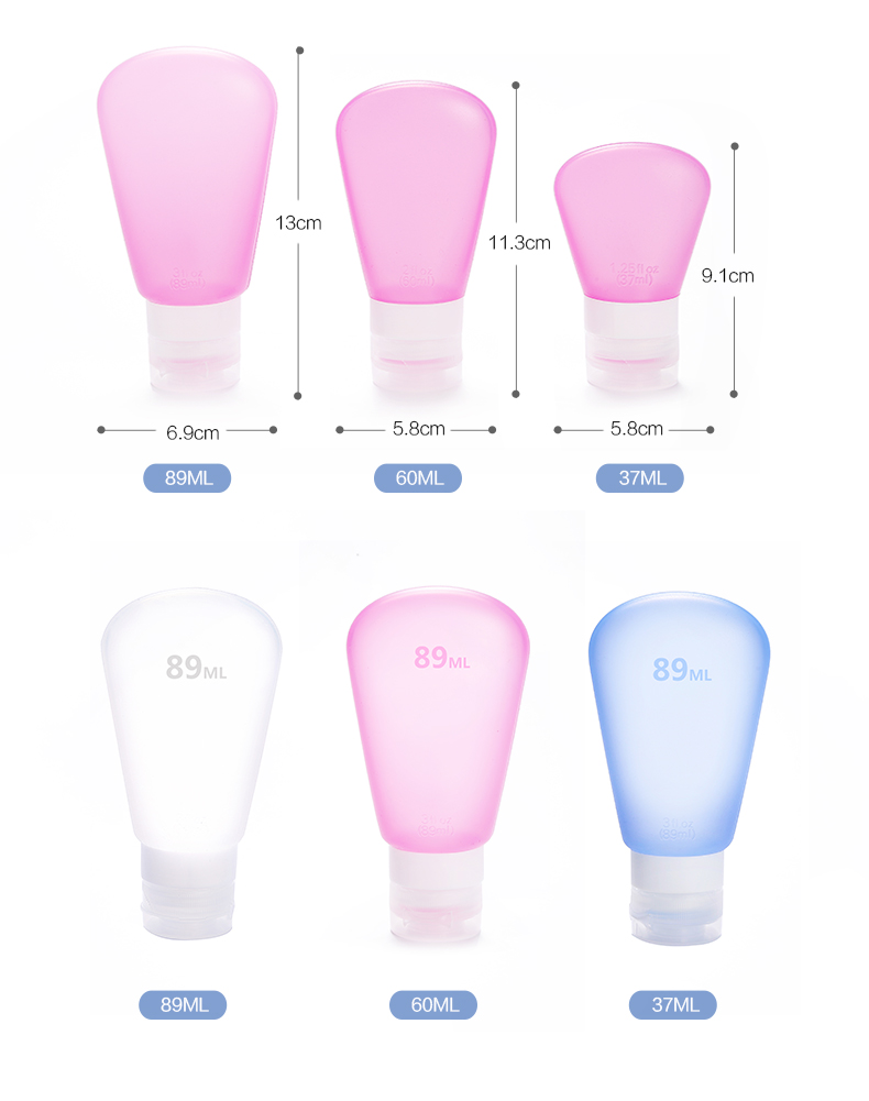 40,000km Travel Portable Shampoo and Body Wash Refillable Press Bottle Toiletry Travel Dispenser Bottle 10