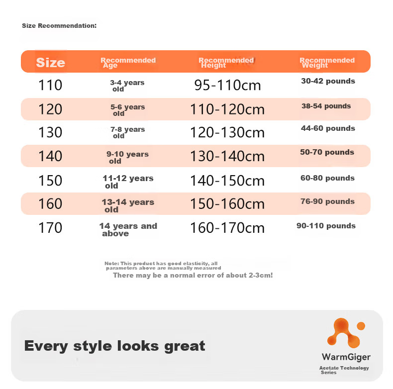 LangSha Children's Thermal Pants for Boys And Girls, Autumn And Winter Inner Wear, Base Layer Leggings, Heat-Retaining Warm Fleece Pants for School-Age Childre 14